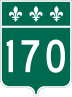 Route 170 marker