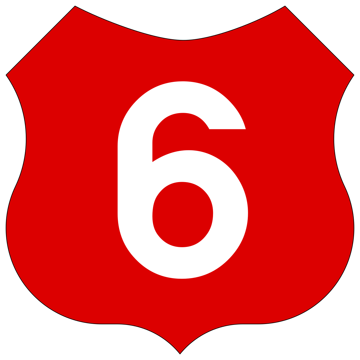 Svg 6. Знак РО. Number 6 svg.