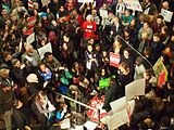 Rally for Refugees at DCA Concourse B