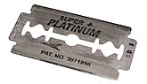 A modern double-edge safety razor blade