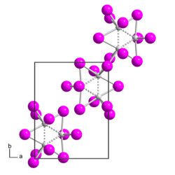 Kristallstruktur von Rhenium(III)-iodid