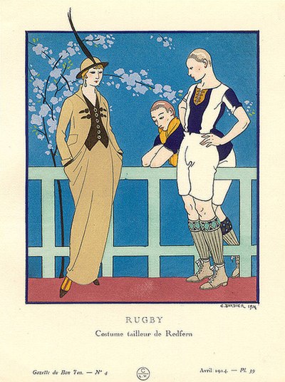 Pre-sportswear tailormade by Redfern. Bon Ton, April 1914.