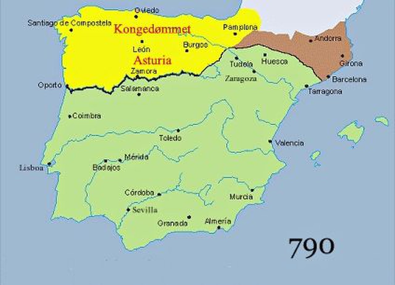 Королевство Астурия карта
