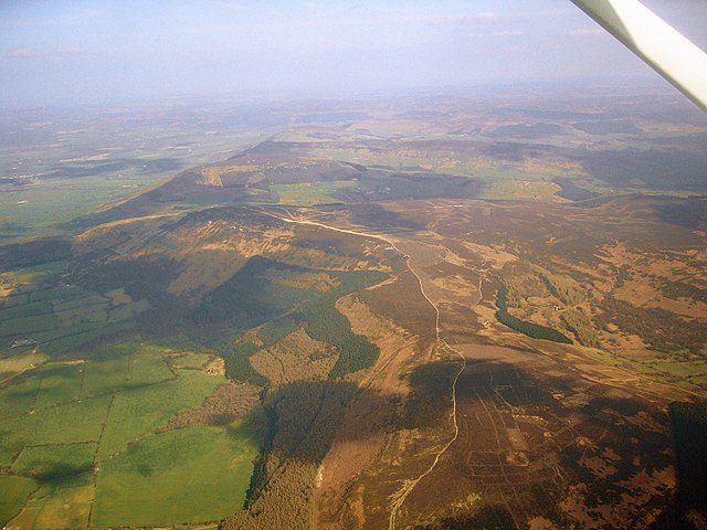 Aerial photo of the North York Moors