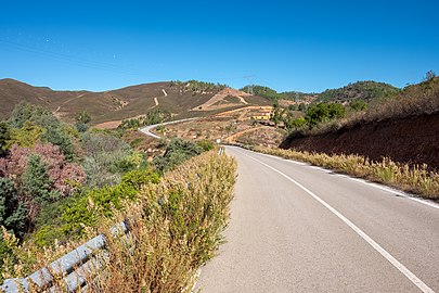 Road along the Via Algarviana, Alferce, Portugal