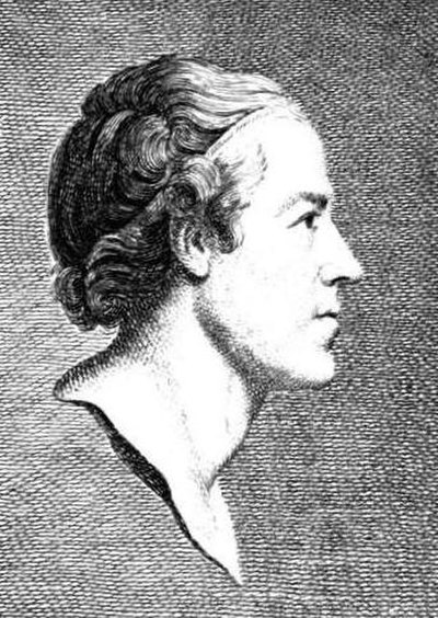 Engraving of Mylne, aged 24, by Vincenzio Vangelisti, after a drawing by Richard Brompton.
