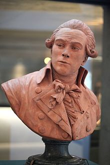 Terracotta bust of Robespierre by Deseine, 1791 (Musée de la Révolution française)