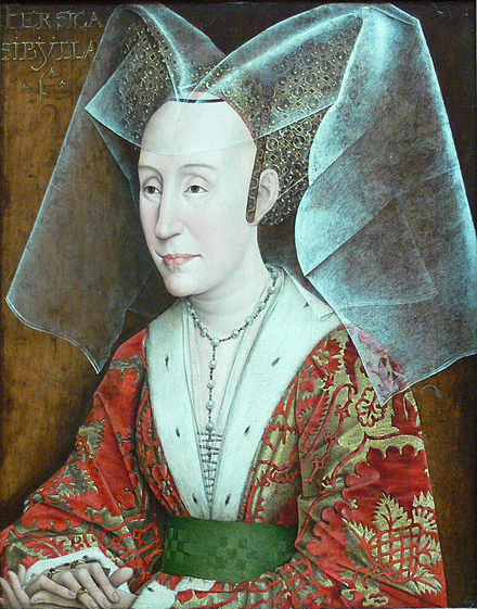 Portrait of Isabella of Portugal from the workshop of Rogier van der Weyden, c. 1445–1450
