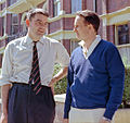 With Rolf Hochhuth, 1966