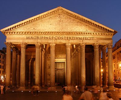 The Pantheon by night