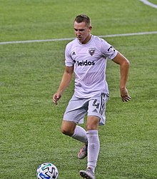 Canouse playing for D.C. United on Aug. 21, 2020 Russell Canouse in 2020.jpg