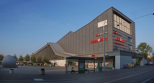 Die Passerelle des Bahnhofs SBB