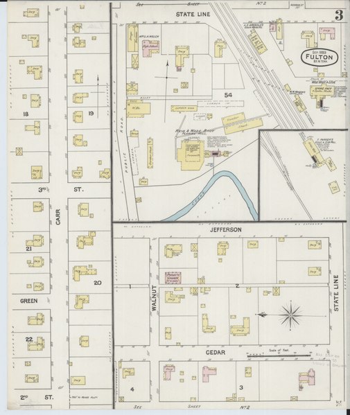 File:Sanborn Fire Insurance Map from Fulton, Fulton County, Kentucky. LOC sanborn03168 002-3.tif