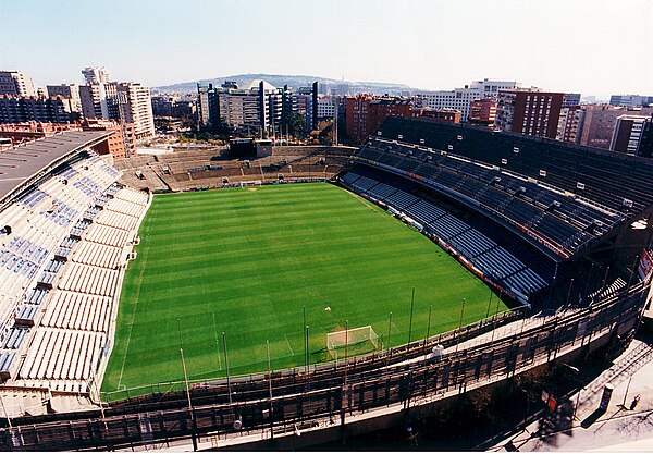 The Estadi de Sarrià held the match