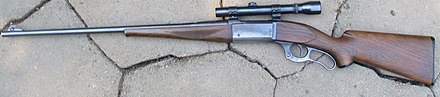 Savage Model 99 hammerless rifle, with scope Savage 99.jpg