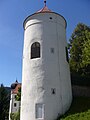Turm Gürtel/Schöllgraben, dahinter Turm des Schloss Scheibbs