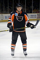 Laughton with the Lehigh Valley Phantoms in 2015. Scott Laughton21.jpg