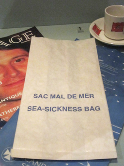 Sea-sickness bag, Merseyside Maritime Museum