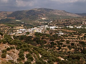 Vista de Escoteino desde a estrada da Caverna de Escoteino