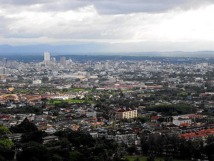 View of the City of Hat Yai from above