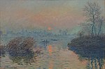 Solnedgang på Seinen ved Lavacourt, vintereffekt - Claude Monet.jpg