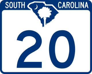 <span class="mw-page-title-main">South Carolina Highway 20</span> State highway in South Carolina