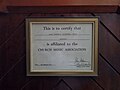 Certificate for Church Music Association. April 2023