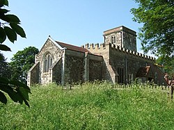 St Petrus dan Semua orang Kudus, Battlesden - geograph.org.inggris - 183068.jpg