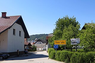 Stara Loka Place in Upper Carniola, Slovenia