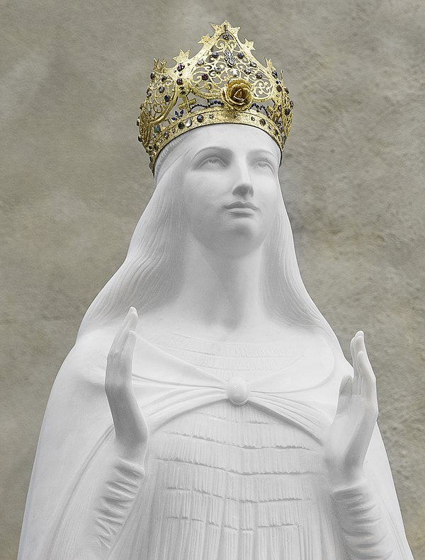 The venerated image enshrined within the Knock Shrine