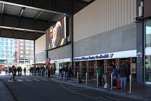 L'ingresso viaggiatori della stazione di superficie