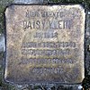 Stolperstein Essener Str 20 (Moabi) Daisy Klein.jpg