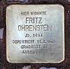 Stolperstein Nachodstr 22 (Wilmd) Fritz Ohrenstein.jpg