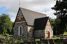 Tegelsmora kyrka i augusti 2020