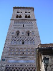 Mudéjar brick church tower in Teruel, Spain, (14th century)
