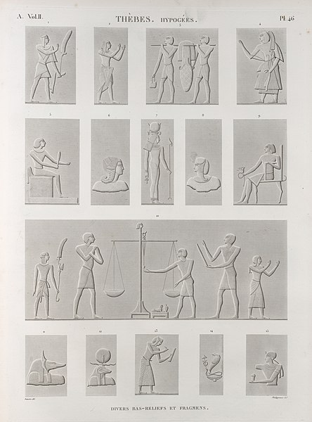 Pl.46 - Divers bas-reliefs et fragmens