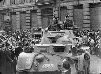 The liberation of Brussels The British Army in North-west Europe 1944-45 BU482A.jpg