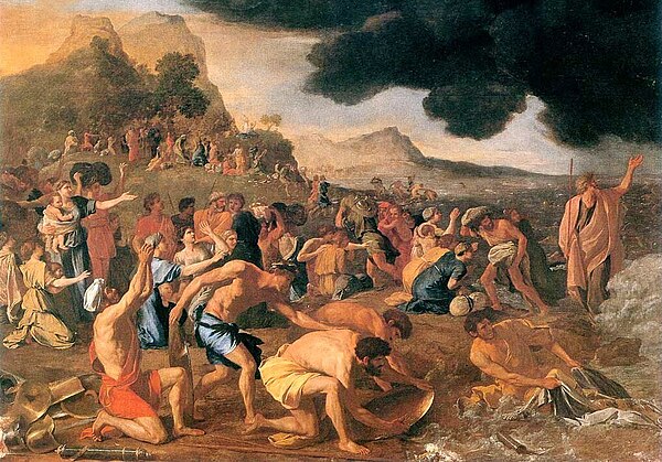 The Crossing of the Red Sea, by Nicolas Poussin (1633–34)