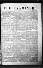 Thumbnail for File:The Examiner 1855-09-15- Iss 2485 (IA sim examiner-a-weekly-paper-on-politics-literature-music 1855-09-15 2485).pdf