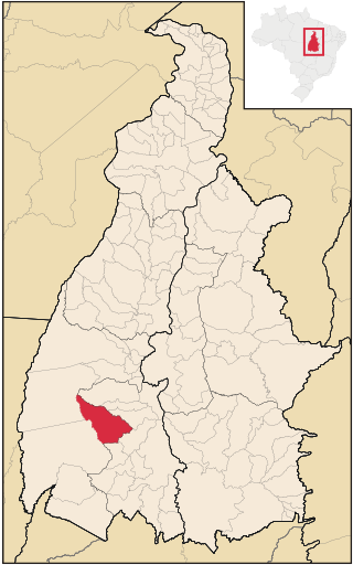 Localização de Dueré no Tocantins