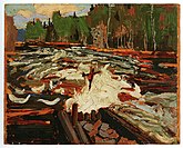 Crub and Rapids, Fall 1915. Private collection, Calgary