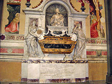 Tomb of Galileo, Santa Croce, Florence. Tomb of Galileo Galilei.JPG