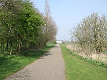 The Trans Pennine Trail passing through Spike Island