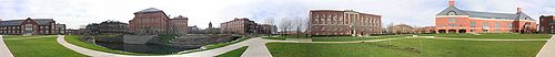 Panorama of the Bardeen Quad in 2005 UIUC Bardeen Quad.jpg