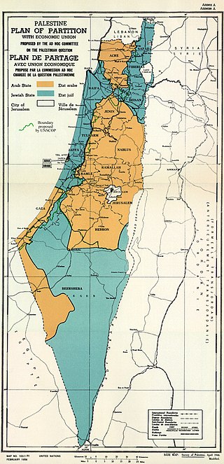 <span class="mw-page-title-main">United Nations Partition Plan for Palestine</span> 1947 plan to divide British Palestine