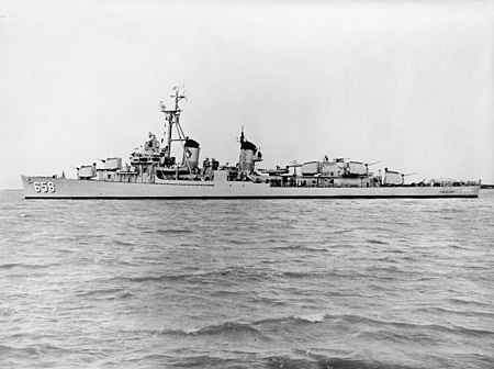 USS Colahan (DD 658) in 1957