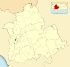 Расположение муниципалитета Умбрете на карте провинции