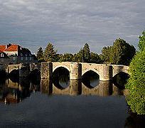 Středověký most přes Gartempe