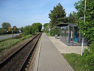 <span class="mw-page-title-main">Varde Kaserne railway halt</span> Railway halt in West Jutland, Denmark