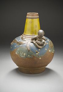Vase (vers 1881-1887), manufacture Haviland, musée d'art du comté de Los Angeles.